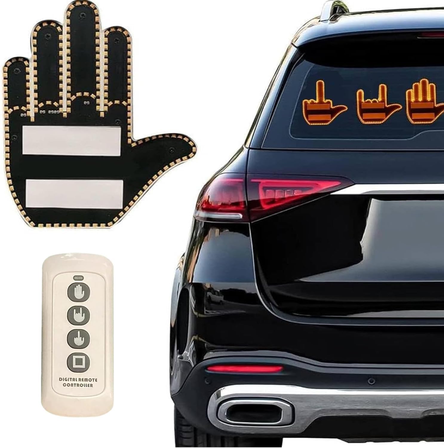 714NdYgorJL._AC_SL1500_ لافتة يد LED ذكية بإيماءات للسيارة ✋ - الصورة 1